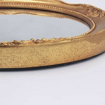 Funerom Vintage Decorative Gold Wall Mirror - 12.2 Inch