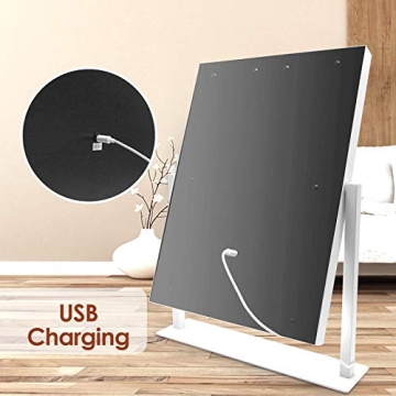 WEILY Hollywood Vanity Makeup Mirror with 3 Color Light