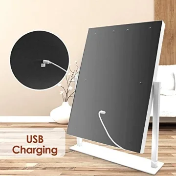 WEILY Hollywood Vanity Makeup Mirror with 3 Color Light