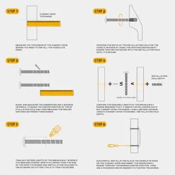 Goldenwarm 20pack Black Cabinet Handles Dresser Drawer Pulls - LSJ12BK160 Pull Handles for Cabinets 6.25in Kitchen Cabinet Hardware Black Cupboard Handles