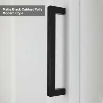 Goldenwarm 20pack Black Cabinet Handles Dresser Drawer Pulls - LSJ12BK160 Pull Handles for Cabinets 6.25in Kitchen Cabinet Hardware Black Cupboard Handles