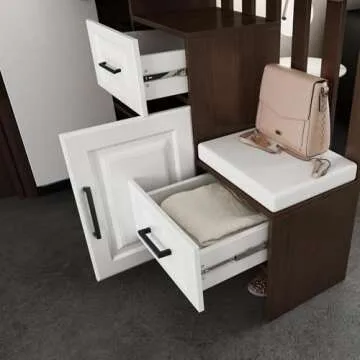 Goldenwarm 20pack Black Cabinet Handles Dresser Drawer Pulls - LSJ12BK160 Pull Handles for Cabinets 6.25in Kitchen Cabinet Hardware Black Cupboard Handles