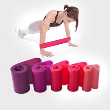 Cabepow Resistance Loop Exercise Bands, Exercise Fitness Resistance Band for Home Fitness,Crossfit,S...