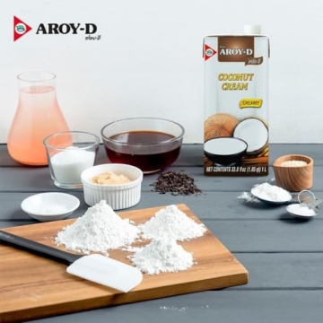 Aroy-D 100% Pure Coconut Cream for Cooking and Desserts