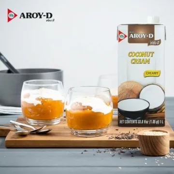 Aroy-D 100% Pure Coconut Cream for Cooking and Desserts