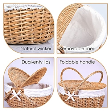 Stylish Wicker Picnic Basket for Family Adventures