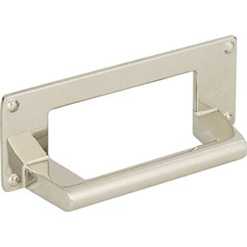 Stylish Atlas Homewares Bradbury Cup Pull in Polished Nickel