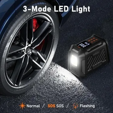 Carmot 180 PSI Portable Tire Inflator with LED Light