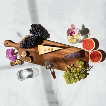 Villa Acacia Wooden Cutting Board Serving Tray - 23x7 Inch