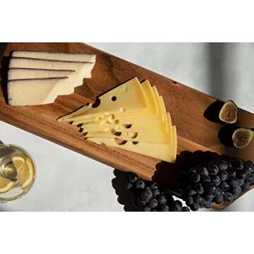 Villa Acacia Wooden Cutting Board Serving Tray - 23x7 Inch