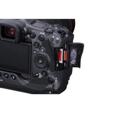 Canon EOS R3 Mirrorless Camera (Body Only), Full-Frame Camera, 6K 60p RAW, 4K 120p Video, 24.1 Megapixel CMOS Sensor, DIGIC X Image Processor, for Sports, Action, Black