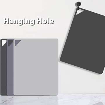 WK Flexible Plastic Cutting Boards - Non-Slip & Easy to Clean