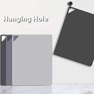 WK Flexible Plastic Cutting Boards - Non-Slip & Easy to Clean