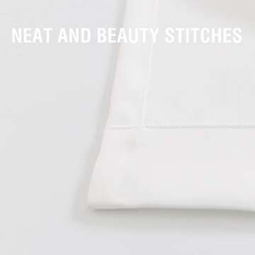 Lazzzy White Curtains for Living Light Filtering Curtains for Bedroom Grommet Window Curtains Panels 52" W x 96" L 2 Panels