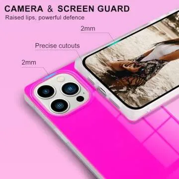 Pevezeda Neon iPhone 13 Pro Max Case - Stylish & Shockproof