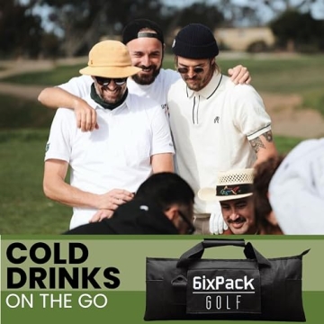 Insulated Golf Cooler Bag - Holds Cans & Wine Bottles