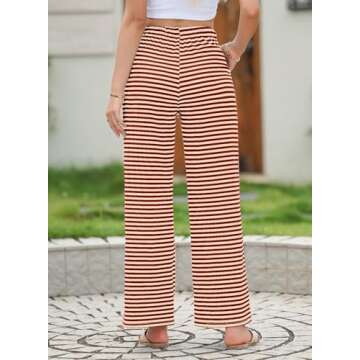 EVALESS Stylish Wide Leg Lounge Pants with Pockets