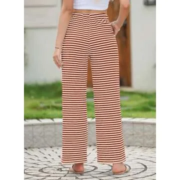 EVALESS Stylish Wide Leg Lounge Pants with Pockets