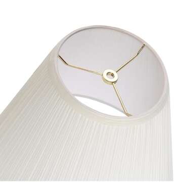 Aspen Creative Off-White Hardback Lamp Shade, Elegant Design