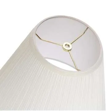 Aspen Creative Off-White Hardback Lamp Shade, Elegant Design