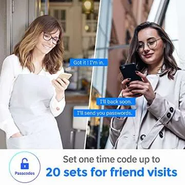 Hugolog Keyless Entry Door Lock - Auto-Locking, Anti-Peep Code, Vacation Mode, 20 User Codes, Suitable for Front, Back and Side Doors