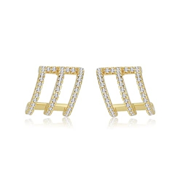 Shop Obidos 14K Gold Plated Triple Huggie Earrings Today!