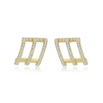 Shop Obidos 14K Gold Plated Triple Huggie Earrings Today!