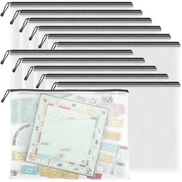 Umriox Zipper Pouch - 16.9x12.4 in (12 Pack) - Waterproof Storage for Office Supplies & Crafts