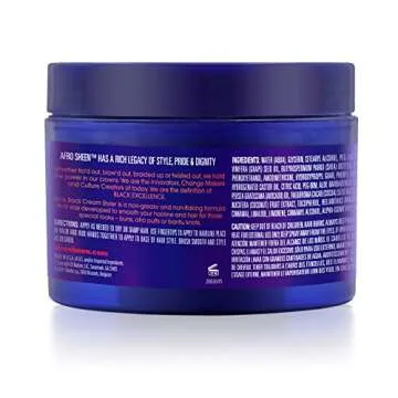 Afro Sheen Slick Back Cream Styler. Contains Shea Butter to smooth & holds. 6 Oz.