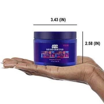 Afro Sheen Slick Back Cream Styler. Contains Shea Butter to smooth & holds. 6 Oz.
