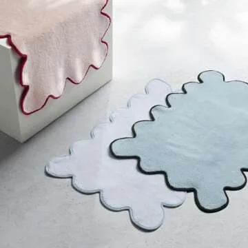 Kassatex Chairish Bath Mat - Soft & Stylish Bathroom Essential