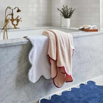 Kassatex Chairish Bath Mat - Soft & Stylish Bathroom Essential