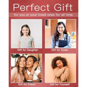MIDDLUX Birthday Gifts for Women, Sister Birthday Gift Ideas, 30th Birthday Gifts for Her, Girlfriend Birthday Gifts, July Birthstone Necklace, Infinity Necklace, Christmas Gifts