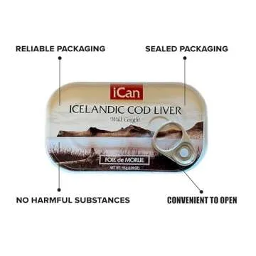 Icelandic Cod Liver Wild Caught Premium Quality 4oz