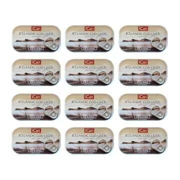 Icelandic Cod Liver Wild Caught Premium Quality 4oz