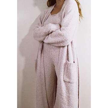 TOLENY Women's 3 Piece Cozy Lounge Wear Set in Purple