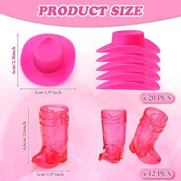 Sieral Cowboy Boot Glasses & Cowgirl Hats for Parties