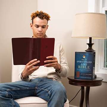 NKJV, Spirit-Filled Life Bible, Third Edition, Leathersoft, Burgundy, Red Letter, Comfort Print: Kingdom Equipping Through the Power of the Word