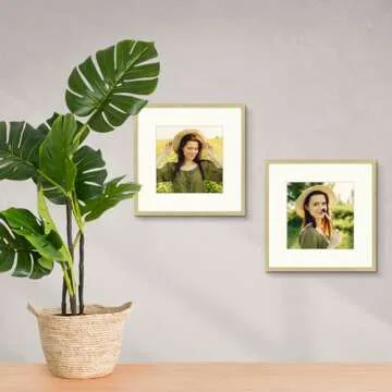 Elegant Golden State Art 12x12 Metal Picture Frames