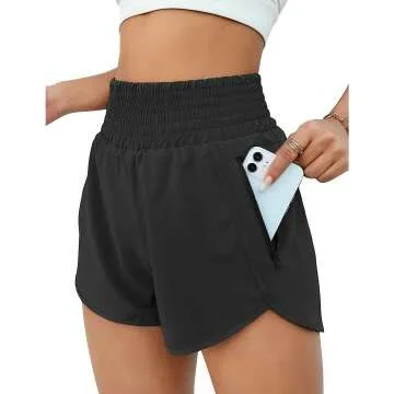 BMJL Women's High Waisted Athletic Shorts - Gym Ready