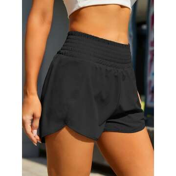 BMJL Women's High Waisted Athletic Shorts - Gym Ready