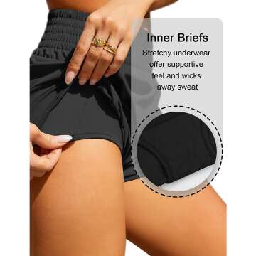 BMJL Women's High Waisted Athletic Shorts - Gym Ready