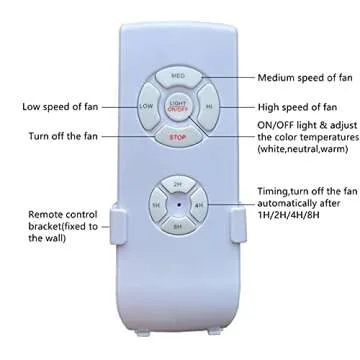 CYZVQP Retractable Ceiling Fan with Light and Remote Control Modern LED Chandelier with 3 Modes Color Change for Bedroom Living Room, 42 Inch