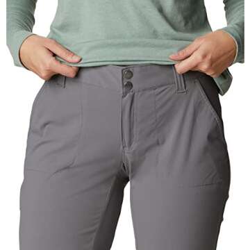 Columbia Women's Saturday Trail Stretch Pant, City Grey, 16 Tall
