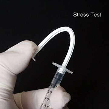 BSTEAN 1ml 1cc Syringe with Luer Slip Tip, No Needle, Non-Sterile (Pack of 50)