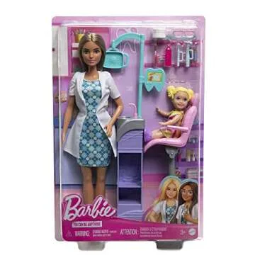Barbie Dentist Doll Playset with Accessories and Two Dolls