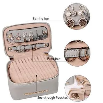 Angelina's Palace Jewelry Organizer Case for Travel and Gifts