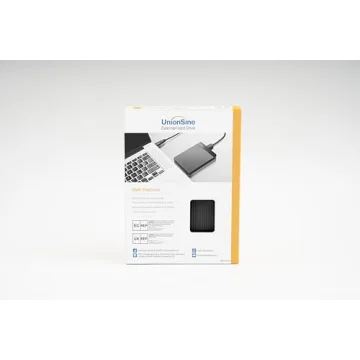 UnionSine 500GB 2.5" Ultra Slim Portable External Hard Drive HDD-USB 3.0 for PC, Mac, Laptop, PS4, Xbox one,Xbox 360-HD-2510(Black)