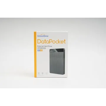 UnionSine 500GB 2.5" Ultra Slim Portable External Hard Drive HDD-USB 3.0 for PC, Mac, Laptop, PS4, Xbox one,Xbox 360-HD-2510(Black)