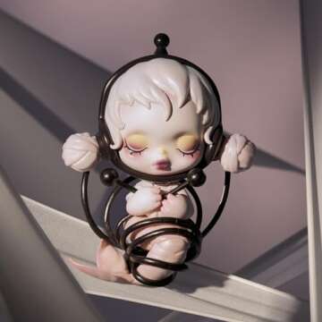 POP MART SKULLPANDA Image Of Reality Series Figures, SKULLPANDA Blind Box Figures, Random Design Action Figures Collectible Toys Home Decorations, Holiday Birthday Gifts for Girls and Boys, Single Box